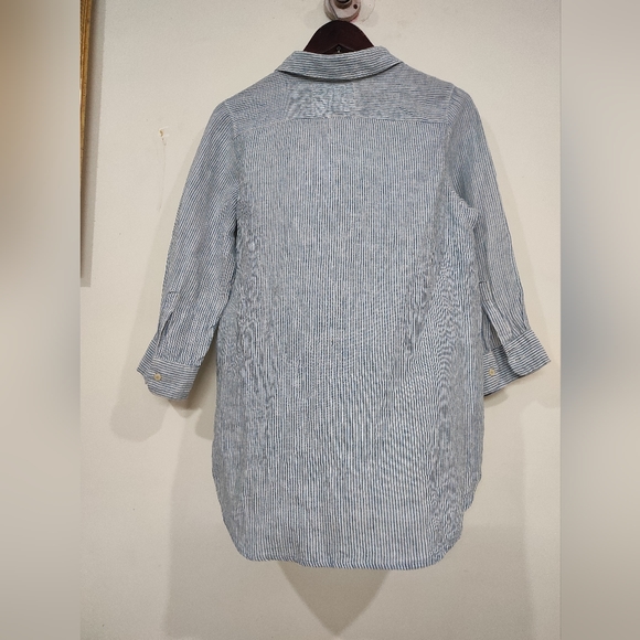 Strip linen Women Shirt - Picture 11 of 15